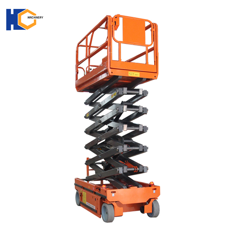 12m self-propelled scissor lift platform for aerial work